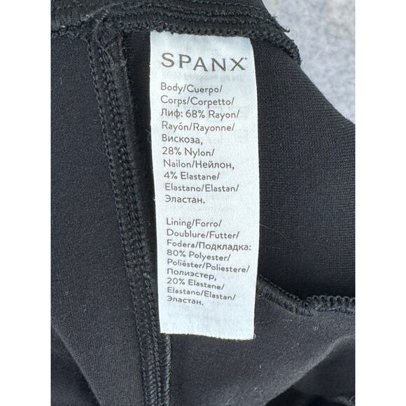 Spanx Ponte Flare Pants CROPPED Black XL Pull On Elastic Waist - Picture 4 of 5